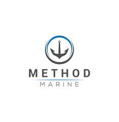vintage nautical anchor logo design