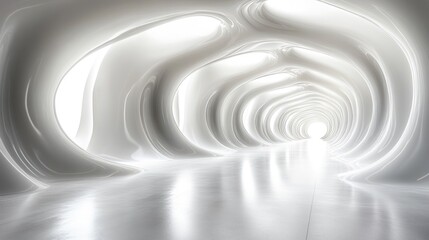 Obraz premium White Tunnel Architecture