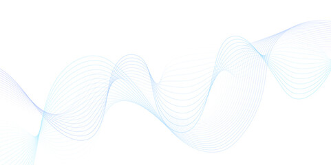 White wave curve lines banner background design. Abstract soft wave lines dynamic flowing blue light isolated background. Vector Illustration of the blue pattern of lines. stripes on white.