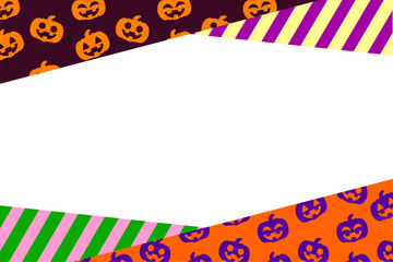 ハロウィンカラフル枠②