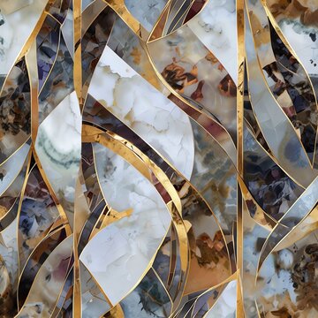 The innovative marble textures, abstract geometric background, art deco pattern, and modern mosaic inlay