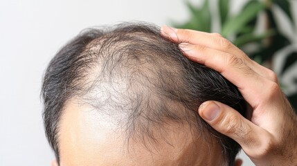 Fototapeta premium Hair Loss and Baldness