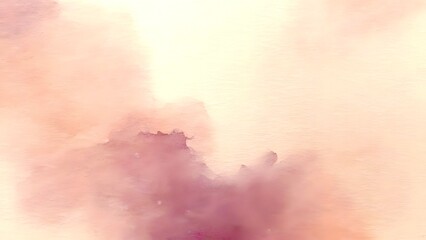 Fototapeta premium Large splashes of muted colors bleed into one another to create an airy, dreamy, and simple watercolor background with watercolor paper feel. 