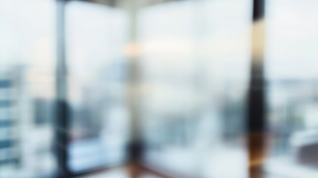 A serene abstract image with blurred lines and a cool color palette, featuring soft white and blue hues.