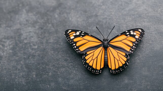 A caterpillar graduate emerges from a chrysalis to join butterfly alumni, symbolizing personal growth, transformation, and the journey of education