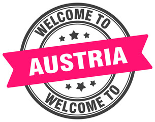 WELCOME TO AUSTRIA STAMP