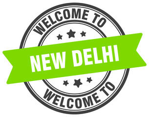 WELCOME TO NEW DELHI STAMP