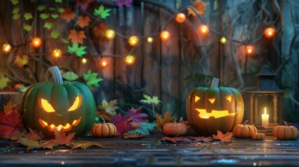 The Halloween Pumpkin Display