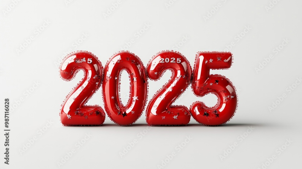 Poster 3d numbers 