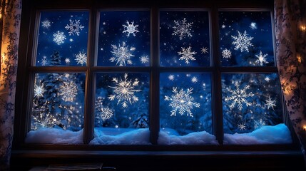 Snowflakes and Stars Window Projector Effects