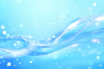 Fototapeta premium Transparent blue and white gradient Gel background or pattern with light blue lights. Gel blue background Virus protection or facial moisturizing cosmetics concept. Long banner, ai