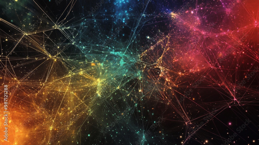 Poster a graphic of an image of the internet, ai generative