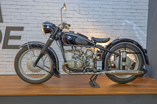 Restored Classic Bmw Motorcycle at Moto Passion Expo