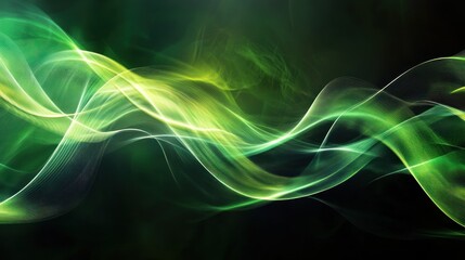 abstract Beautiful Green wave Background
