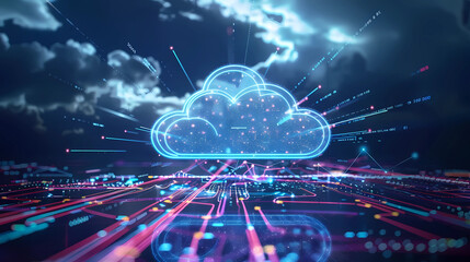 5G wireless network, high speed internet, cloud computing or connect diagram technology, Data storage, service, synchronize, online, financial, Connectivity global, smart city