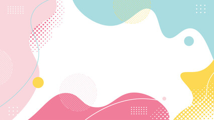 Abstract Smooth Wave Colourful Background. Dynamic Colorful Fluid Shapes Background. Cute Abstract Modern Background 