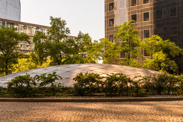 Naklejka premium fountain in the garden