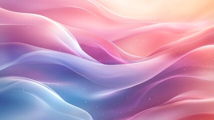 Fototapeta premium Abstract pink and blue waves ripple through the background, forming a vibrant design.