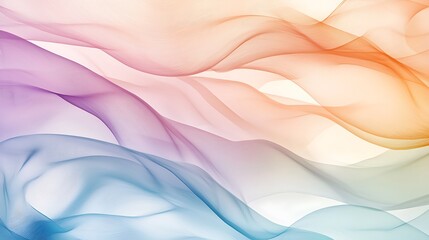 Fototapeta premium An abstract pastel wave background design flows softly, blending gentle hues into a serene composition.