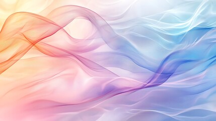 Fototapeta premium An abstract wavy background of pink, blue, and yellow hues creates a vibrant and playful design.