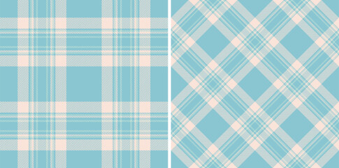 Pattern background seamless of textile fabric plaid with a texture tartan check vector. Set in spring colors for seasonal holiday decorations.