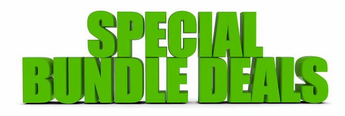 Fototapeta premium Special Bundle Deals , 3d text