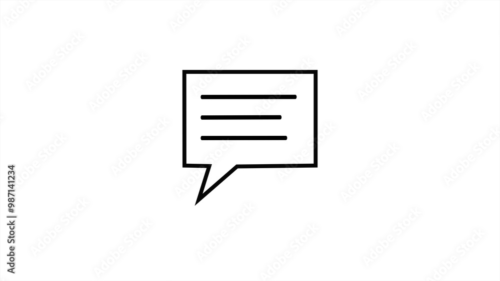 Poster chat icon. text message icon images. talk bubble speech icon illustration design elements.