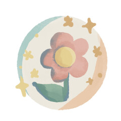 floral illustration pastel