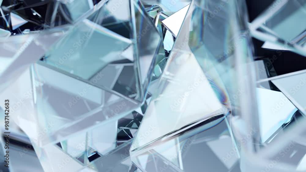 Poster modern background with polygonal crystals. a geometric gemstone surface designed in abstract 3d. dia