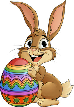 recommend clip art: Easter Bunny and Chocolate Egg Rabbit Cartoon