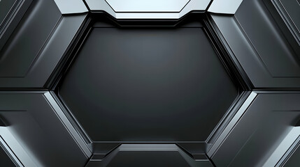 Dark Hexagonal Tech Design 84