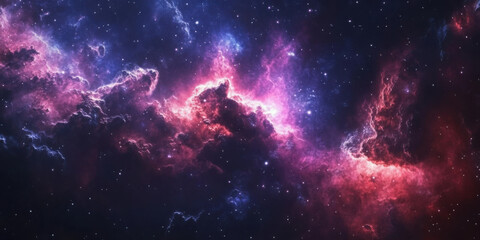 Naklejka premium Cosmic Galaxy cloud, High resolution