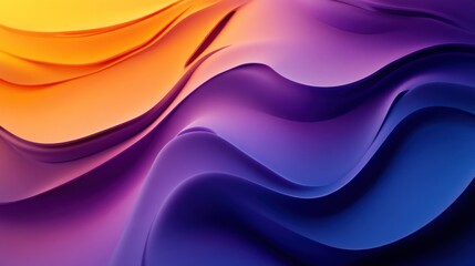 Obraz premium Abstract 3D Waves in Vibrant Colors