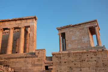Obraz premium ancient clasic ruins in athenea acropolis