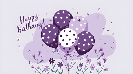 purple balloons background