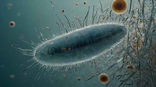  Cilia Movement on a Paramecium