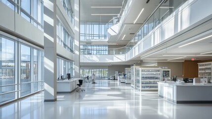Modern Office Interior with Natural Light