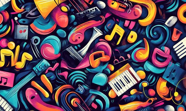 Colorful Music Illustration