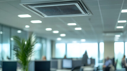 Modern Air Conditioning System in Office Environment