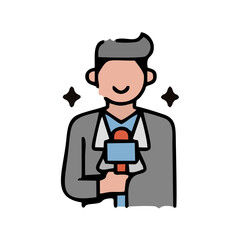 man with briefcase and coffee