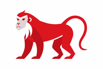 Howler monkey vector design on a white background