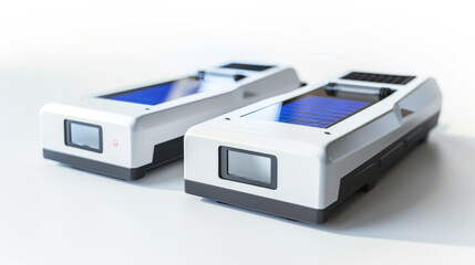 Sun photometers for measuring aerosol optical thickness and atmospheric turbidity isolated on white background