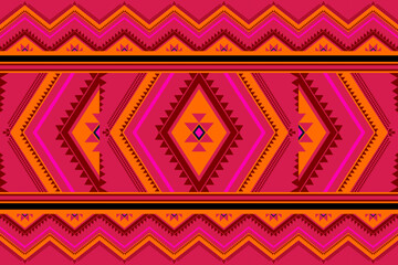 Geometric ethnic pattern. Geometric ethnic pattern, Native American tribal fabric design for clothing, textile, wrapping, background, wallpaper, carpet, embroidery, vector, illustration design 