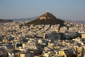 Naklejka premium athenas city in mediterranean country greece