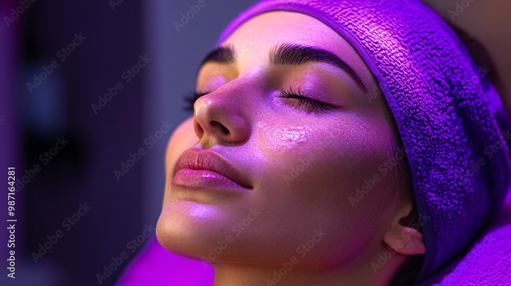 Poster a dermatologist using a 3d hologram of skin layers to diagnose complex skin conditions like psoriasi
