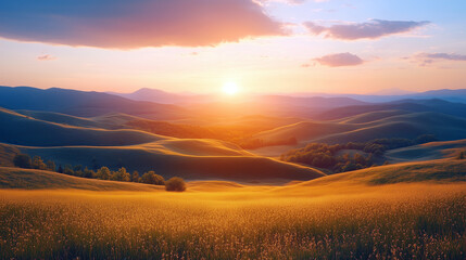 Obraz premium Calm Natural Vista at Dawn