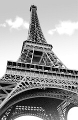 漫画風ペン画イラスト　海外_街並