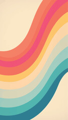 Colorful abstract wavy pattern