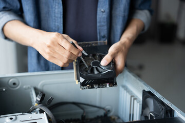 IT Engineer installing Hardware Equipment Development Facility Engineer  Maintenance computer...