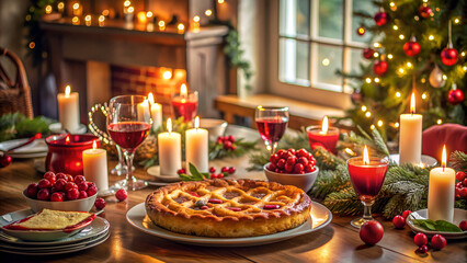 christmas table setting